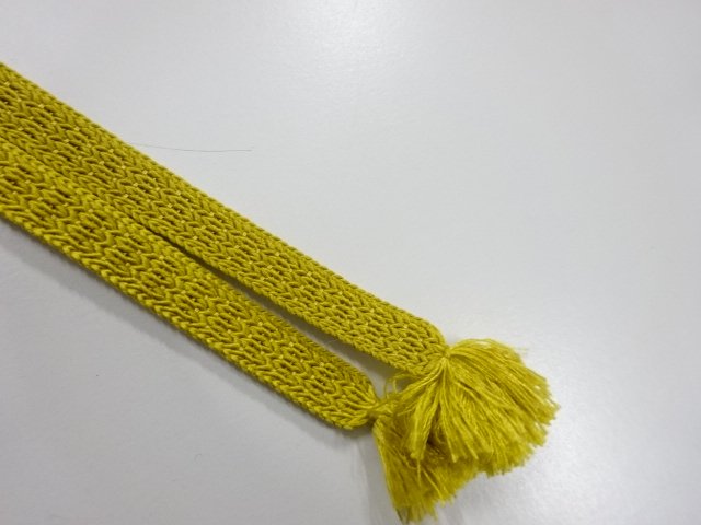  未使用品　正絹　帯留め用　手組三分紐